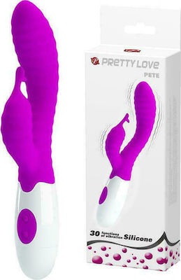 Pretty Love Pete Vibrator Iepurele 20cm BI-014705 Violet