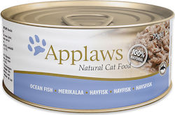 Applaws Natural Cat Food Nasses Katzenfutter für Katze in Dose mit Fisch 70gr