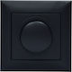 Solomon Recessed LED Complete Dimmer Switch Rotary 200W Black