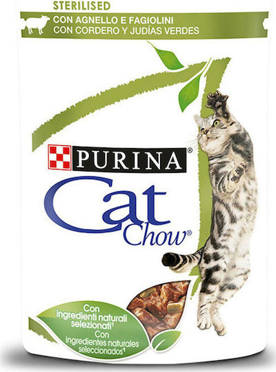 Cat Chow Υγρή Τροφή για Ενήλικες Γάτες σε Φακελάκι με Κοτόπουλο 85gr