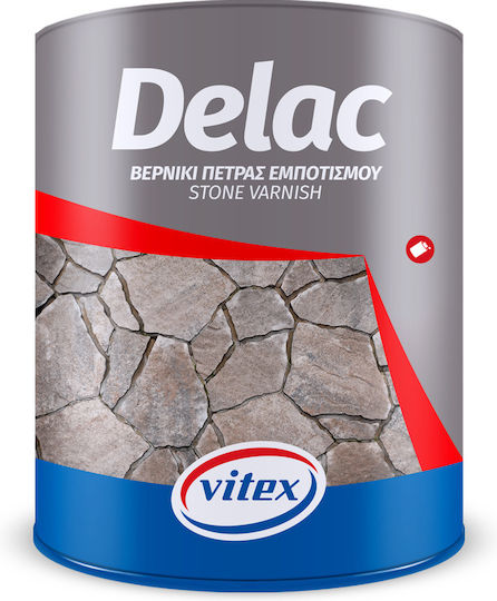 Vitex Delac Βερνίκι Εμποτισμού Διαλύτου Άχρωμο Ματ 2.5lt