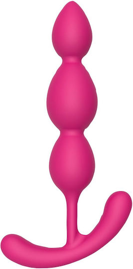 Dream Toys Bootyfull Silky Smooth T-Teardrop Πρωκτικές Μπίλιες Fuchsia 13cm