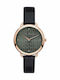 Ted Baker Hetttie Γυναικείο Ρολόι Μπαταρίας με Μαύρο Δερμάτινο Λουράκι
