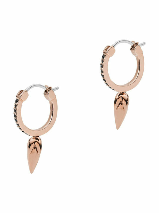 Emporio Armani Earrings made of Steel Gold Plated with Stones