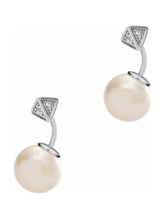 Emporio Armani Earrings Ear Jackets made of Steel with Stones EG3289040