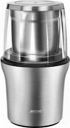 MPM Electric Coffee Grinder 200W for 70gr Beans Silver MPM Electric Coffee Grinder 200W for 70gr Beans Silver