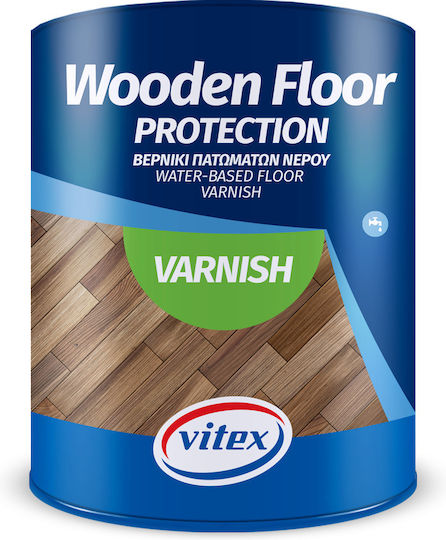 Vitex Wooden Floor Protection Βερνίκι Επιφάνειας Πολυουρεθάνης Νερού Άχρωμο Σατινέ 2.5lt