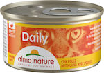 Almo Nature Daily Nasses Katzenfutter für Katze in Dose mit Huhn 85gr