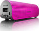 Lenco Grid-7 GRID-7 Portable Speaker 11W with Battery Life up to 12 hours Pink