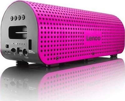 Lenco Grid-7 GRID-7 Tragbarer Lautsprecher 11W mit Batterielaufzeit bis zu 12 Stunden Rosa