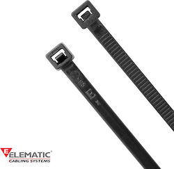 Elematic Пластмасови Кабелни Аксесоари 240mmx7.8mm в Черен Цвят 100 бр 5325E