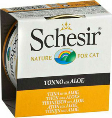 Schesir Nature for Cat Wet Food for Adult Cats In Can with Tuna In Jelly Αλόη σε Ζελέ 1pc 85gr