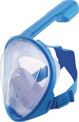 Bluewave Kids' Silicone Full Face Diving Mask Junior Full Face 61061 Λευκό / Μπλε