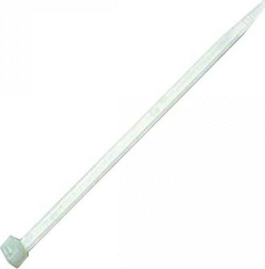 Com Cable Ties Plastic 160mm x 2.5mm in White Colour (100 pcs) (05.003)