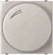 Abb Zenit Recessed LED Front Dimmer Switch Rotary 100W Silver