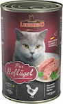 Leonardo Κονσέρβα Nasses Katzenfutter für Katze in Dose mit Geflügel 6x400gr