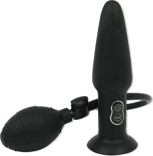 You2Toys Anal Plug with Vibration Black 10cm