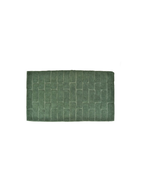 Sidirela Πατάκι Μπάνιου Βαμβακερό Σεβίλη E-3234 Πράσινο 50x80εκ.