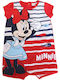 Disney Minnie Mouse Baby Bodysuit Short-Sleeved Red