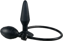 You2Toys True Black Inflatable Anal Plug Анална тапа 10cm Black 10см