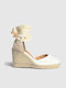 Castaner Carina Women's Fabric Platform Espadrilles White