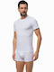 Minerva 90-12075 Men's Undershirt Short-sleeved in White Color 90-12075-005