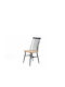 Kristie Dining Room Wooden Chair Blue 42x52x87cm