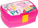 Diakakis Kids Lunch Plastic Box 0.8lt Pink L16xW11xH6.5cm