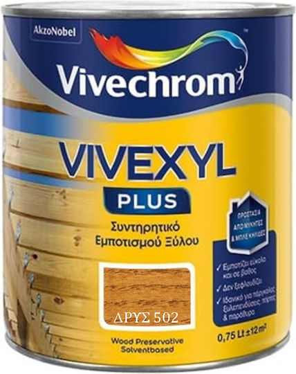 Vivechrom Vivexyl Plus Solvent Based 502 Oak Matte 750ml