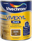 Vivechrom Vivexyl Plus Συντηρητικό Ξύλου Διαλύτου 503 Καρυδιά Ανοιχτή Ματ 750ml