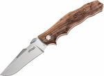 Walther FW Pocket Knife Brown with Blade made of Stainless Steel in Sheath