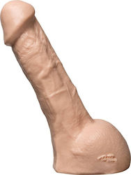 Doc Johnson Realistic Perfect Erect Vac U Schloss Realistisches Dildo mit Hoden Vanilla 18cm