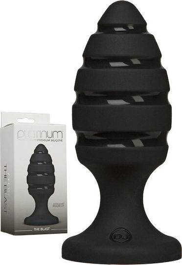 Doc Johnson Platinum Premium Silicone The Blast Anal Plug Black 12cm