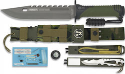 K25 Thunder I Serie Energy Μαχαίρι Επιβίωσης με Θήκη Πράσινο Green
