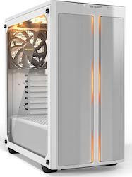 Be Quiet Pure Base 500DX Gaming Midi Tower Computer Case with Window Panel and RGB Lighting White