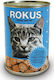 Rokus Κονσέρβα Nasses Katzenfutter für Katze in Dose mit Fisch 410gr