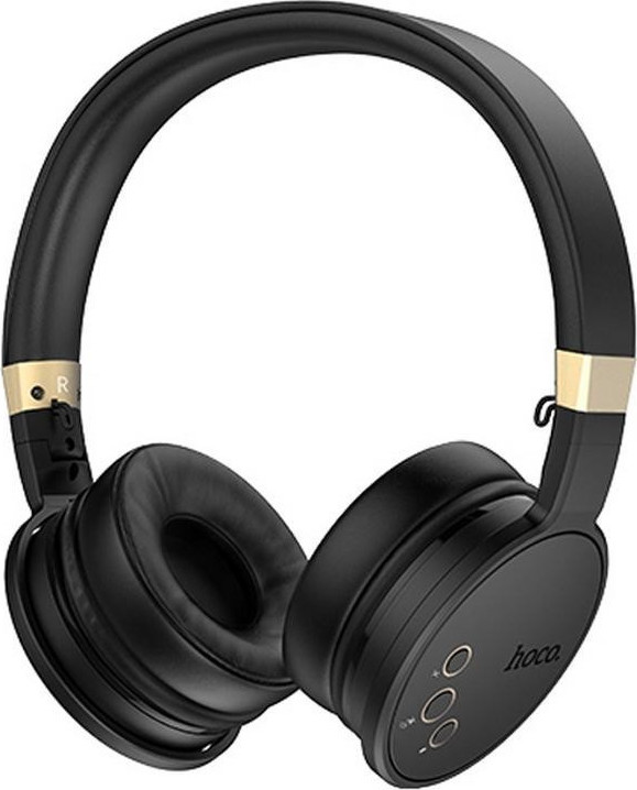 Hoco W26 Enjoyment Ασύρματα Bluetooth On Ear Ακουστικά Μαύρα
