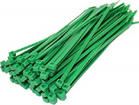Bostik Den Braven Plastic Cable Ties 100mm x 2.5mm in Green Color (100 pcs) (06240)