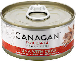 Canagan Κονσέρβα Wet Food for Adult Cats In Can with Crab / Tuna 1pc 75gr