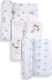 Interbaby Πάνες Αγκαλιάς από Μουσελίνα Μπλε 80x80εκ. 3τμχ
