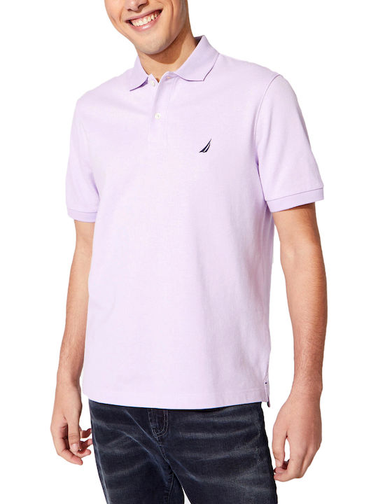 Nautica Polo Μπλούζα Κοντομάνικη Μωβ
