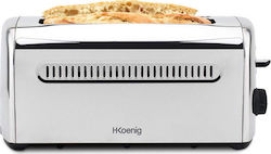 HKoenig Φρυγανιέρα 2 Θέσεων 1500W Inox
