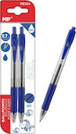 Madrid Papel Stift Gel 0.7mm mit Blau Tinte 2Stück