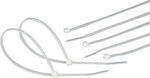 Pack of 100pcs White Plastic Cable Ties 200x2.5mm 232-0029