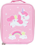 A Little Lovely Company Kids Insulated Lunch Handbag Pink 24x9x29cm