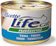 Lifecat Natural Hrană Umedă pentru Pisici Adulte în Conservă cu Ton 150gr
