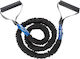 Trendy Sport Resistance Band Gymtube Very Hard with Handles Black 1.4m