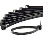 Pack of 100pcs Black Plastic Cable Ties 200x4.4mm