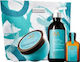 Moroccanoil Dreaming Hydration Hair Treatment Set for Damaged Hair with Mask, Oil and Necessaire 4pcs