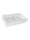 Ceramita F693 Επικαθήμενος Νιπτήρας Πορσελάνης 80x43x13cm Λευκός